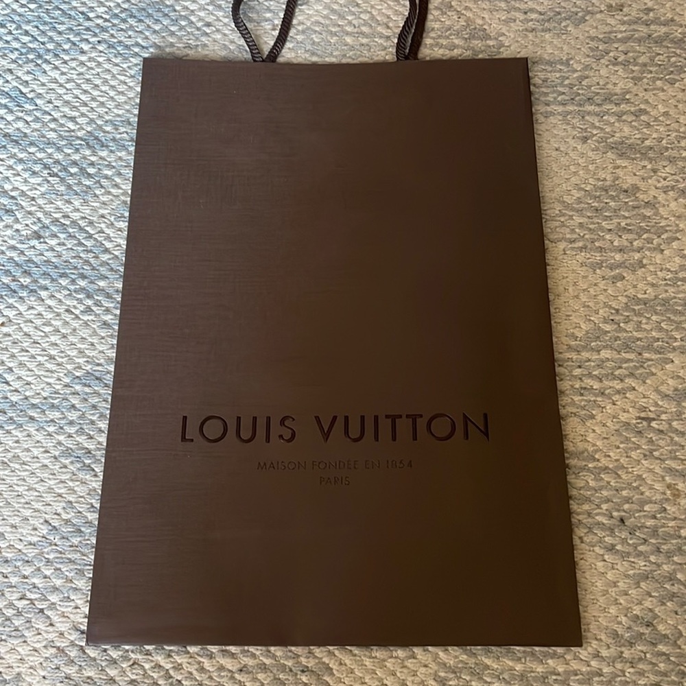 Authentic Louis Vuitton shopping bag